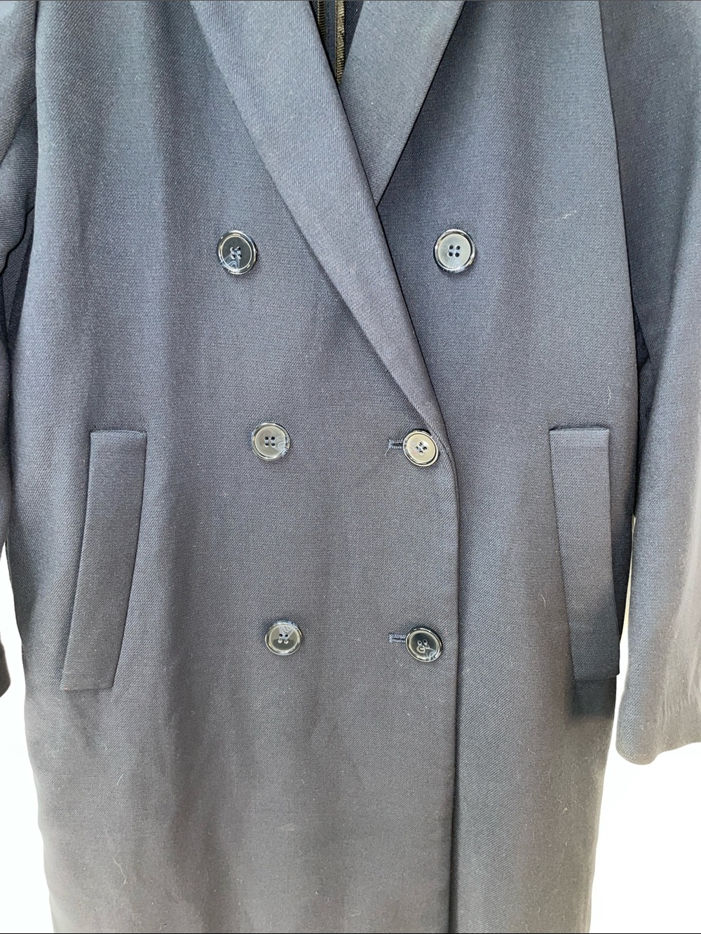 H&M WOMENS DOUBLE BREASTED LONG COAT FTL-05-060 - Picture 2 of 8